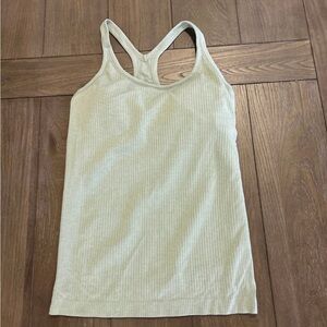 Lululemon Athletica Light Green Ribbed Tank